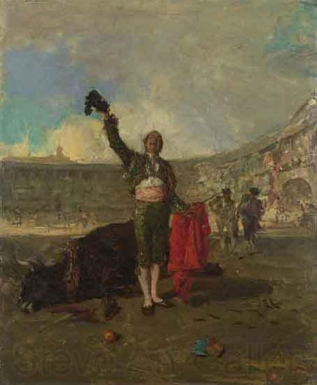 Marsal, Mariano Fortuny y The BullFighters Salute Norge oil painting art